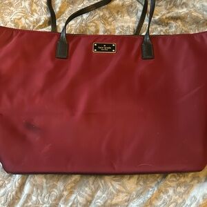 Large maroon Kate spade purse